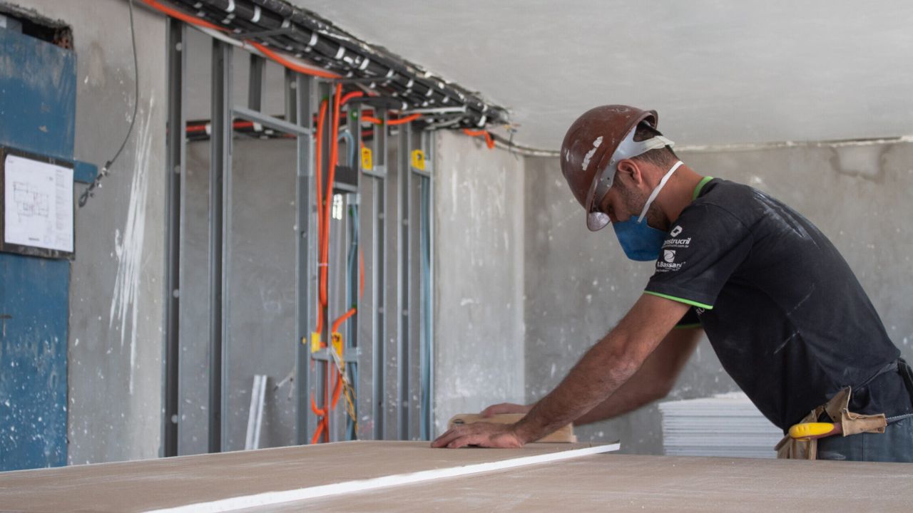 Instalação de drywall