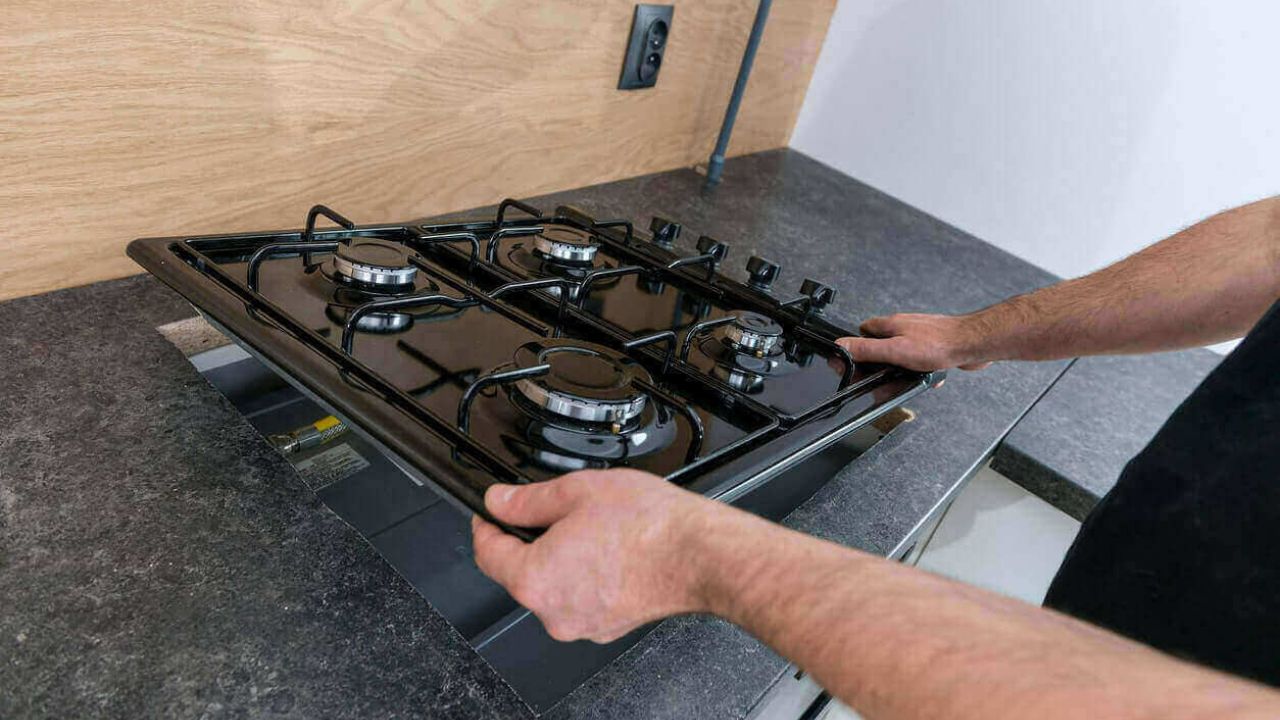 Instalação de cooktop